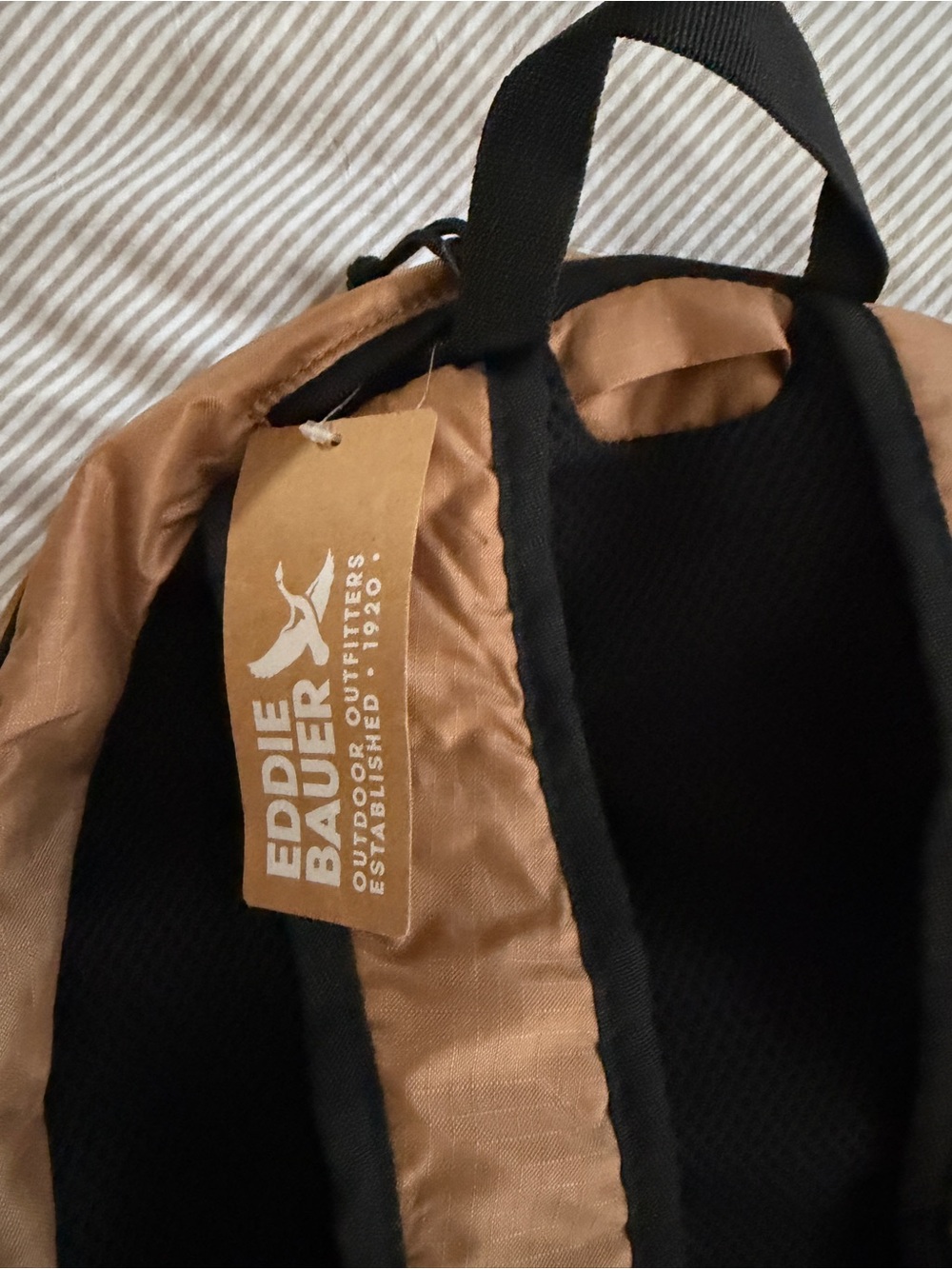 Eddie Bauer Brown Backpack with Black Accents - Picture 4 of 4